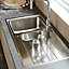 Cooke & Lewis Apollonia Brushed Stainless steel 1.5 Bowl Sink & drainer