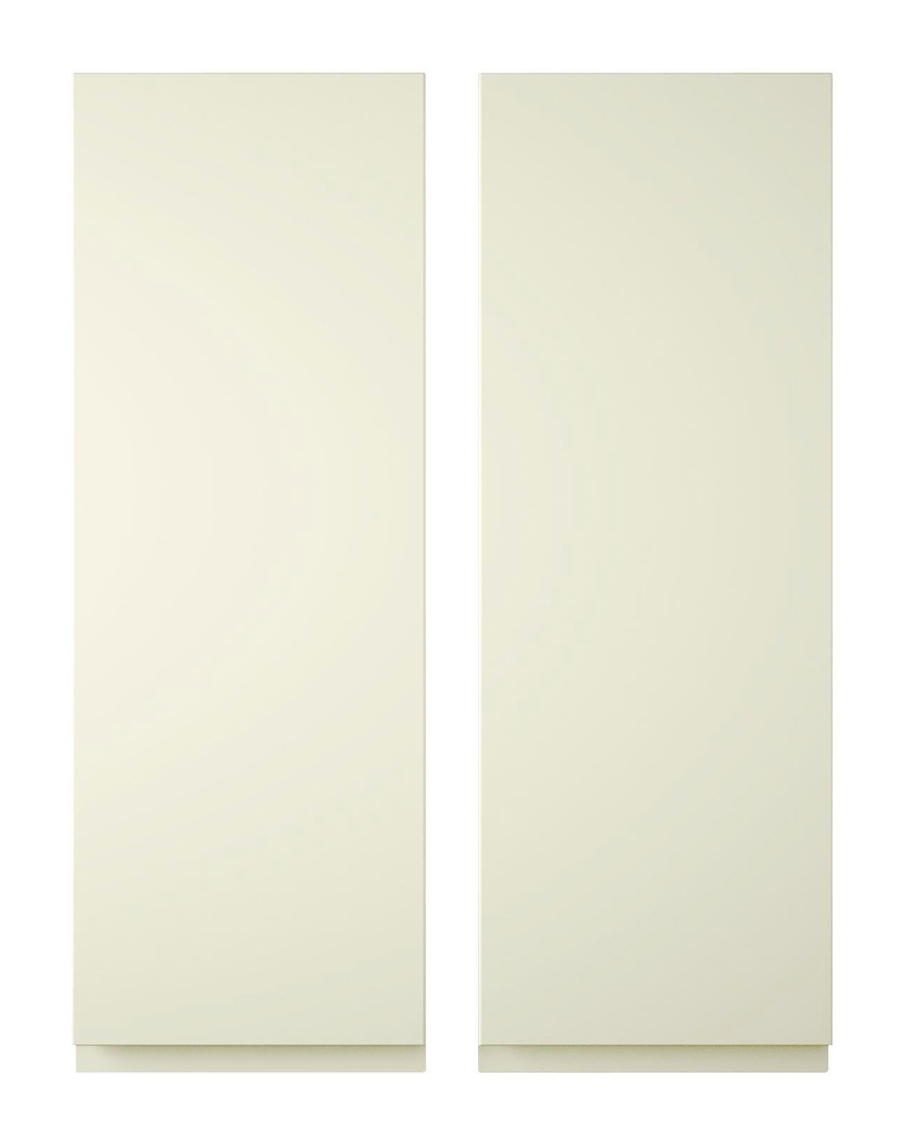 Cooke & Lewis Appleby Cream Tall corner door (W)250mm, Set of 2