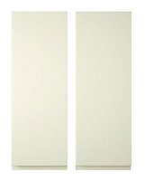 Cooke & Lewis Appleby Cream Tall corner Cabinet door (W)250mm, Set of 2