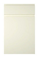Cooke & Lewis Appleby Gloss cream Drawerline door & drawer front, (W)500mm (H)715mm (T)22mm