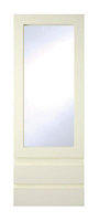 Cooke & Lewis Appleby Gloss cream Tall dresser door & drawer front, (W)500mm (H)1333mm (T)22mm