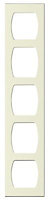 Cooke & Lewis Appleby Gloss Cream Tall Wine rack frame, (H)900mm (W)150mm