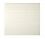 Cooke & Lewis Appleby High Gloss Cream Drawer front (W)800mm, Set of 3