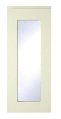 Cooke & Lewis Appleby High Gloss Cream Glazed Cabinet door (W)300mm (H)715mm (T)22mm