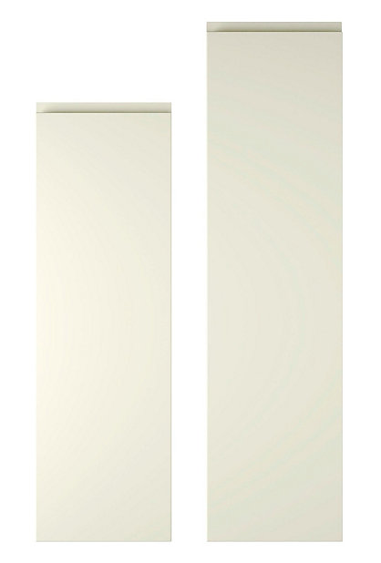 Boxed B&Q Cooke & Lewis Raffello High Gloss Cream 300mm Glazed Door New 