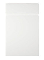 Cooke & Lewis Appleby High gloss white Drawerline door & drawer front, (W)500mm (H)715mm (T)22mm