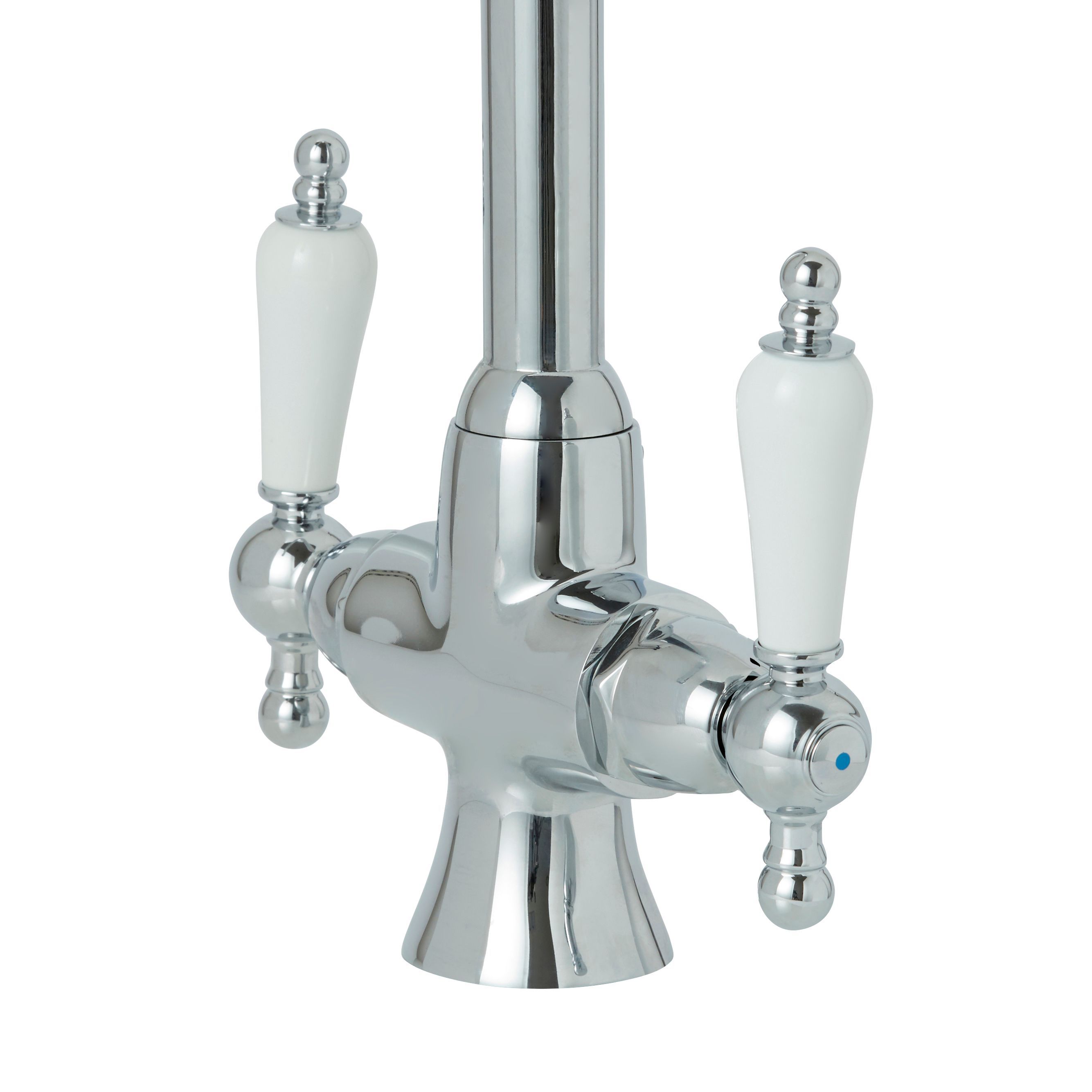 Cooke & Lewis Apsley Chrome effect Kitchen Dual lever Tap