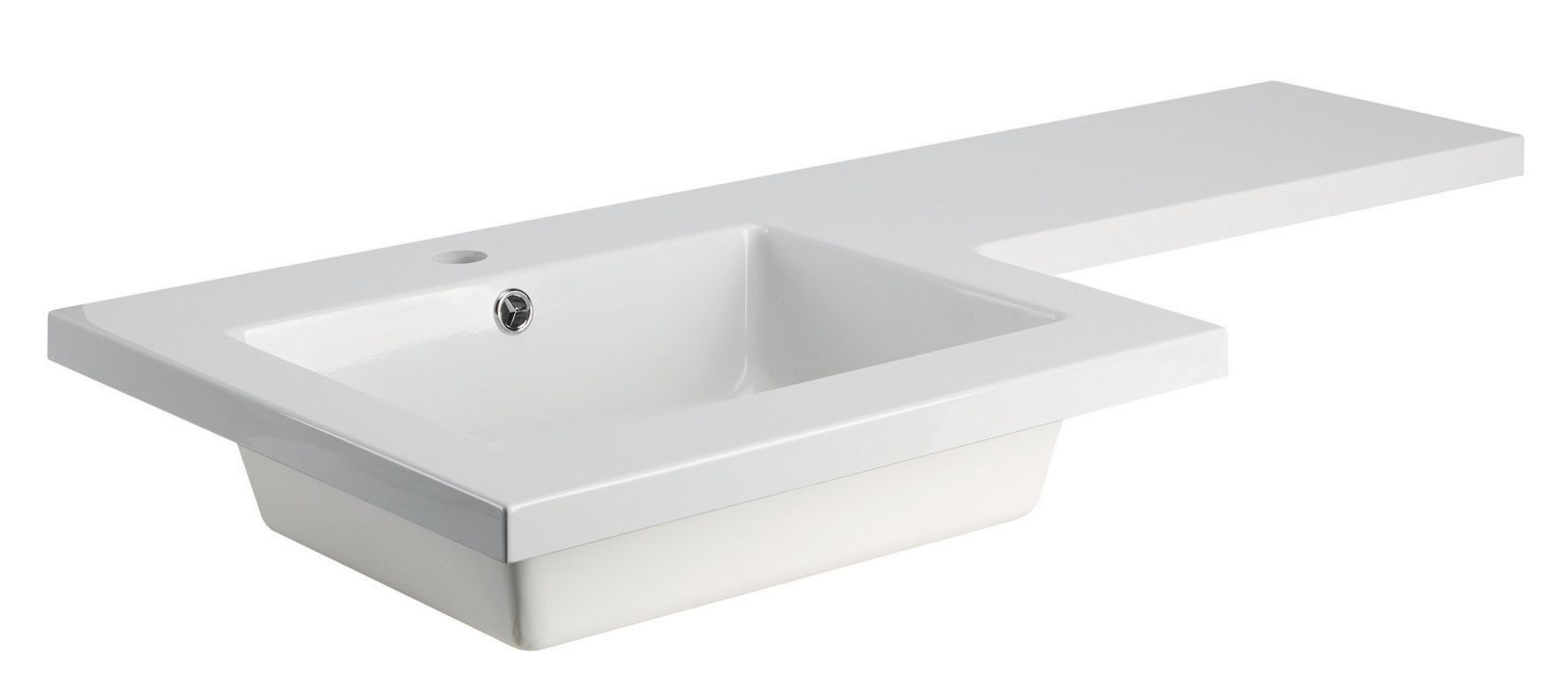 Cooke & Lewis Ardesio Bodega grey Left-handed Vanity & toilet unit