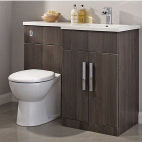 Cooke & Lewis Ardesio Bodega grey Vanity & toilet unit
