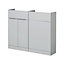 Cooke & Lewis Ardesio Matt Grey & white Freestanding Vanity unit & basin set (H)820mm