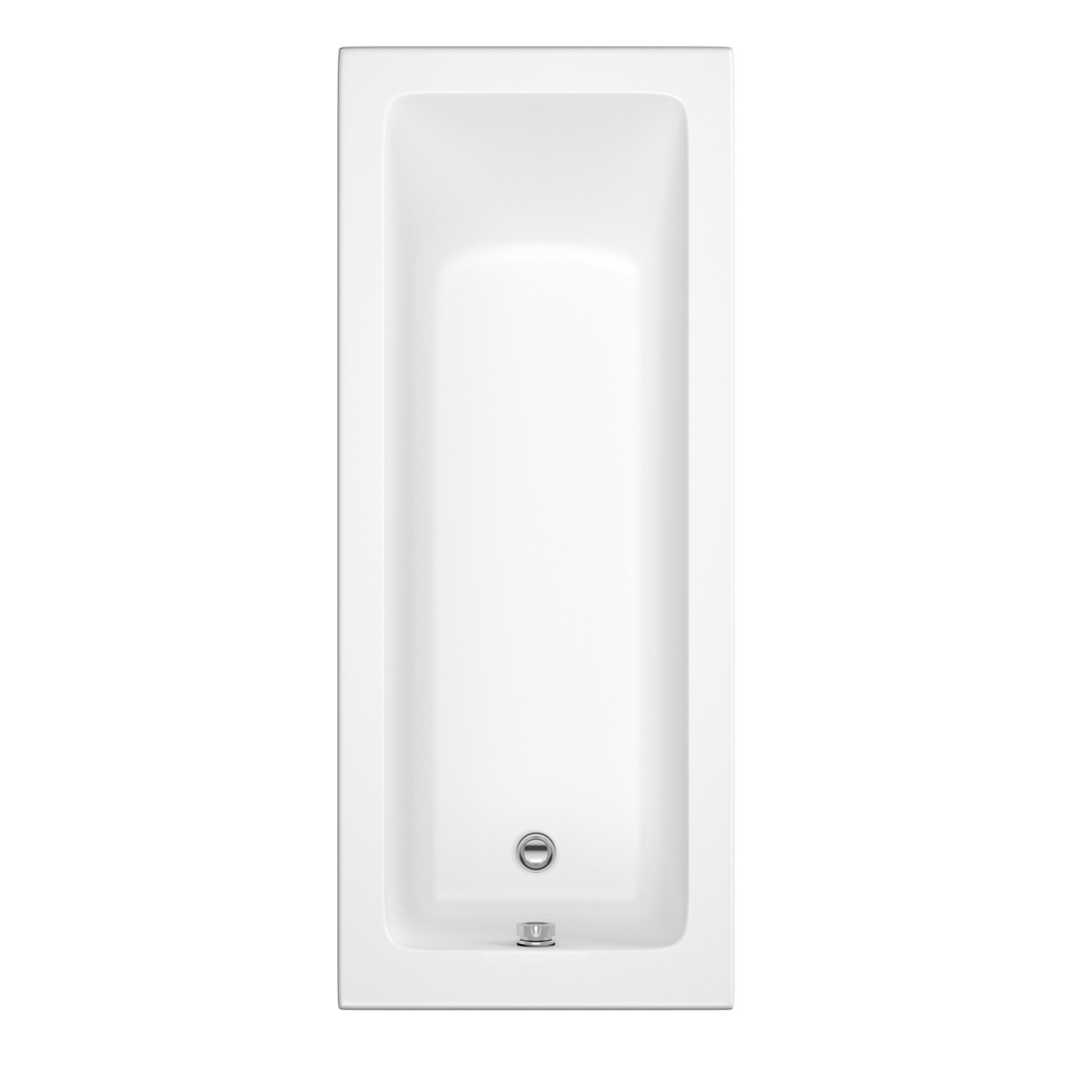 Cooke & Lewis Arezzo Acrylic Rectangular Straight Bath (L)1700mm (W)700mm