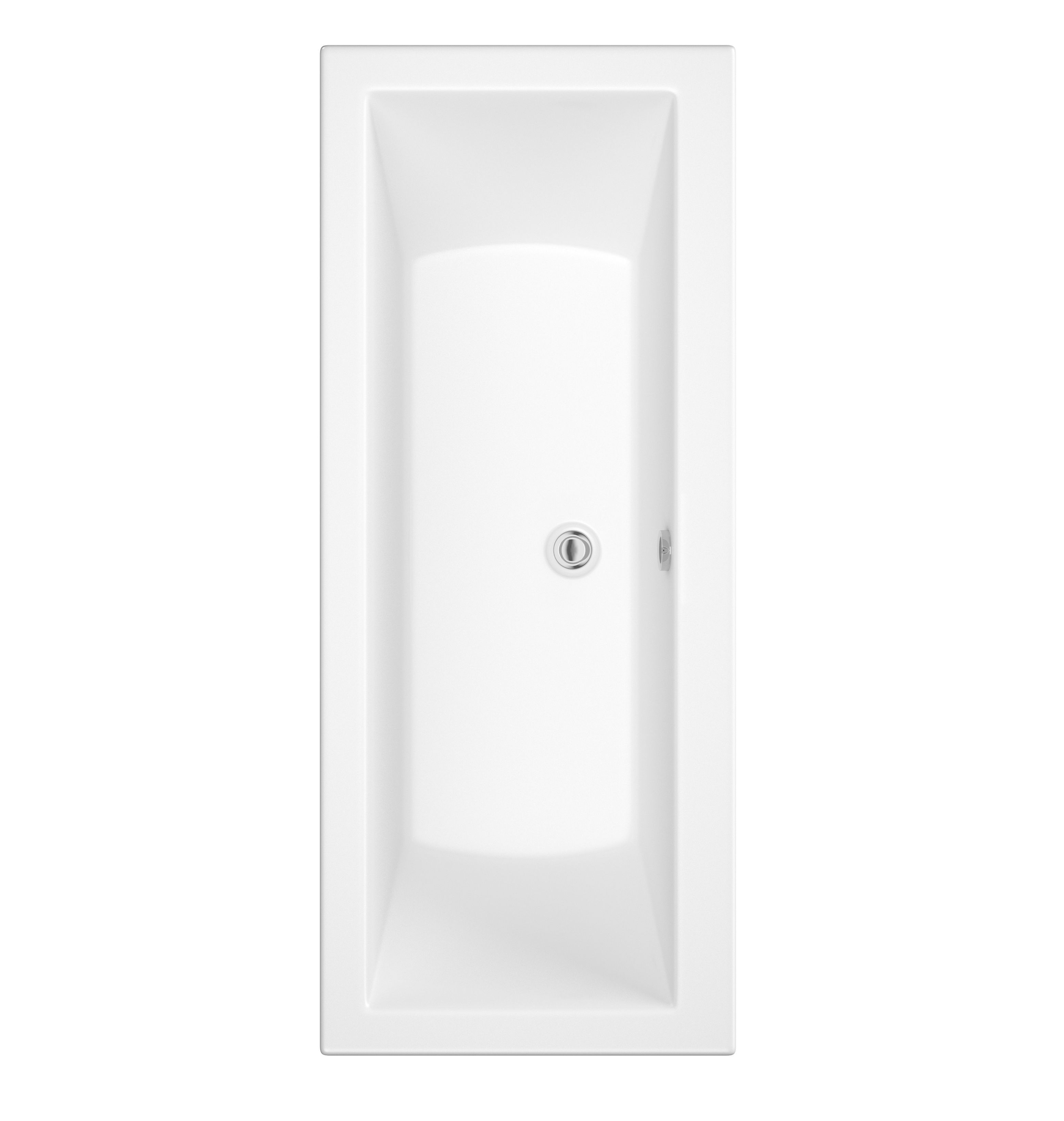 Cooke & Lewis Arezzo Acrylic Rectangular Straight Bath (L)1700mm (W)750mm