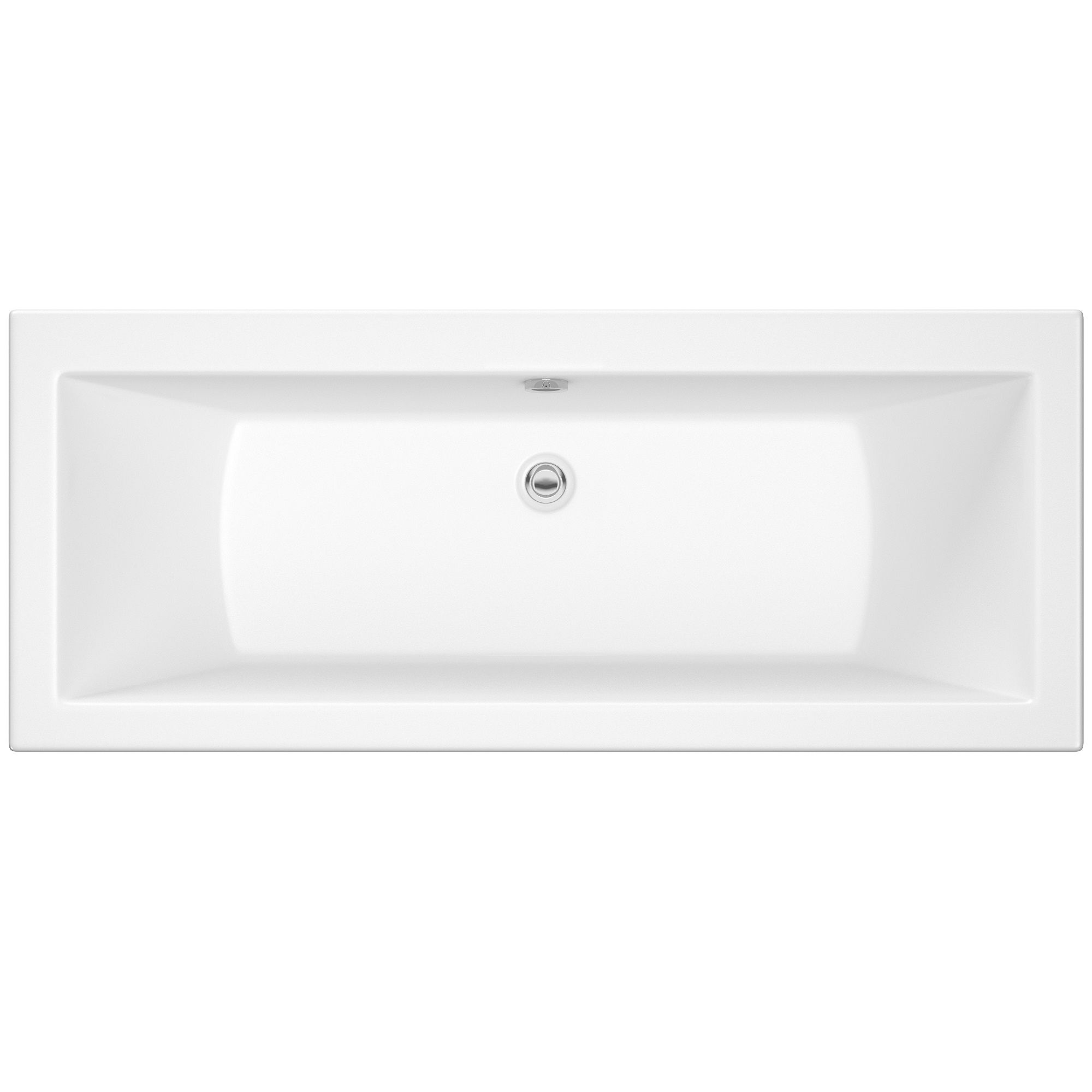 Cooke Lewis Arezzo White Acrylic Rectangular Straight Bath L