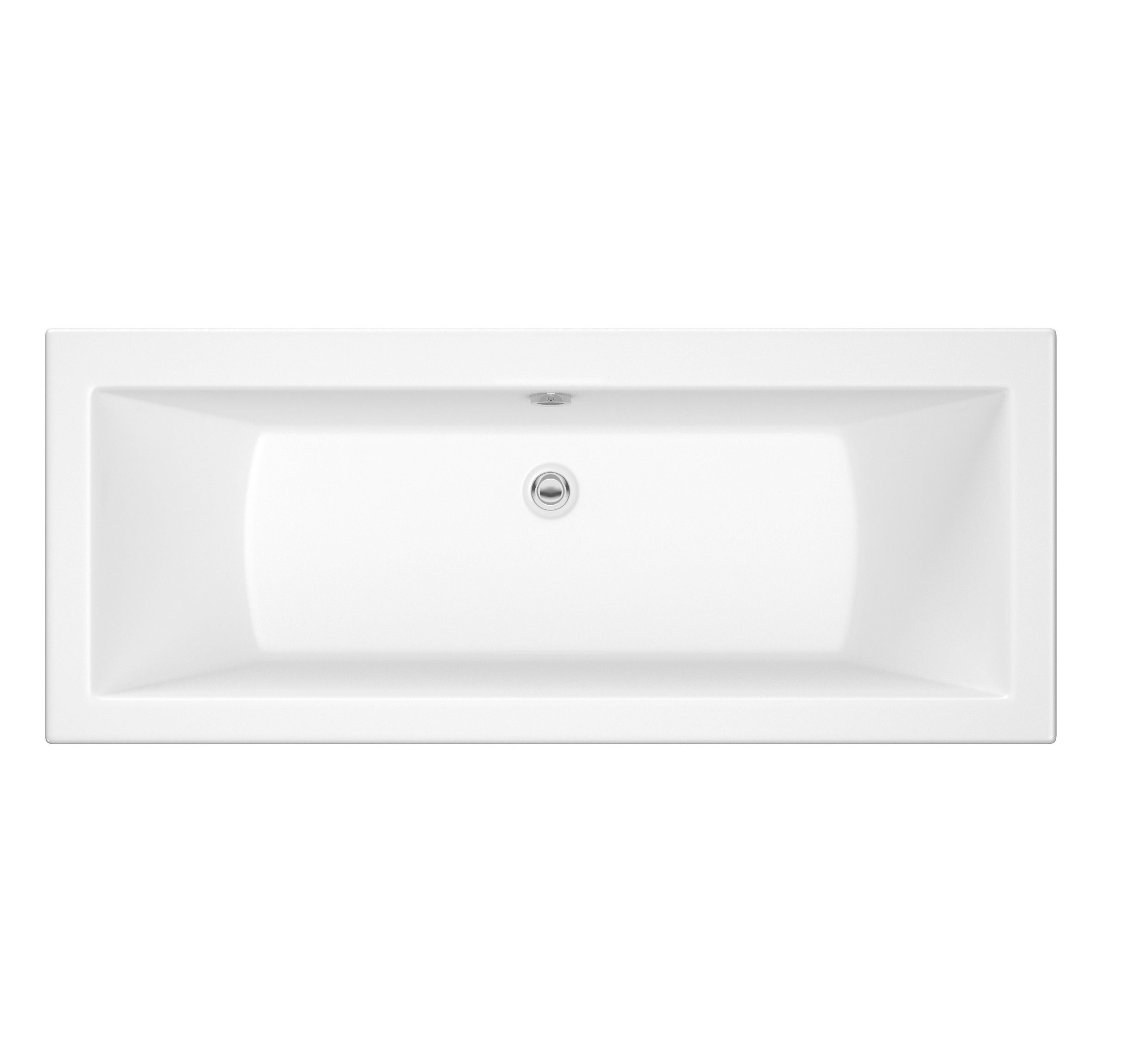 Cooke & Lewis Arezzo White Straight Bath & wellness system set (L)1700mm