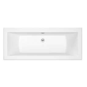 Cooke & Lewis Arezzo White Straight Bath & wellness system set (L)1700mm