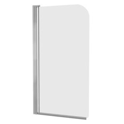 Cooke & Lewis Arkell Clear 1 Panel Bath screen, (W)750mm