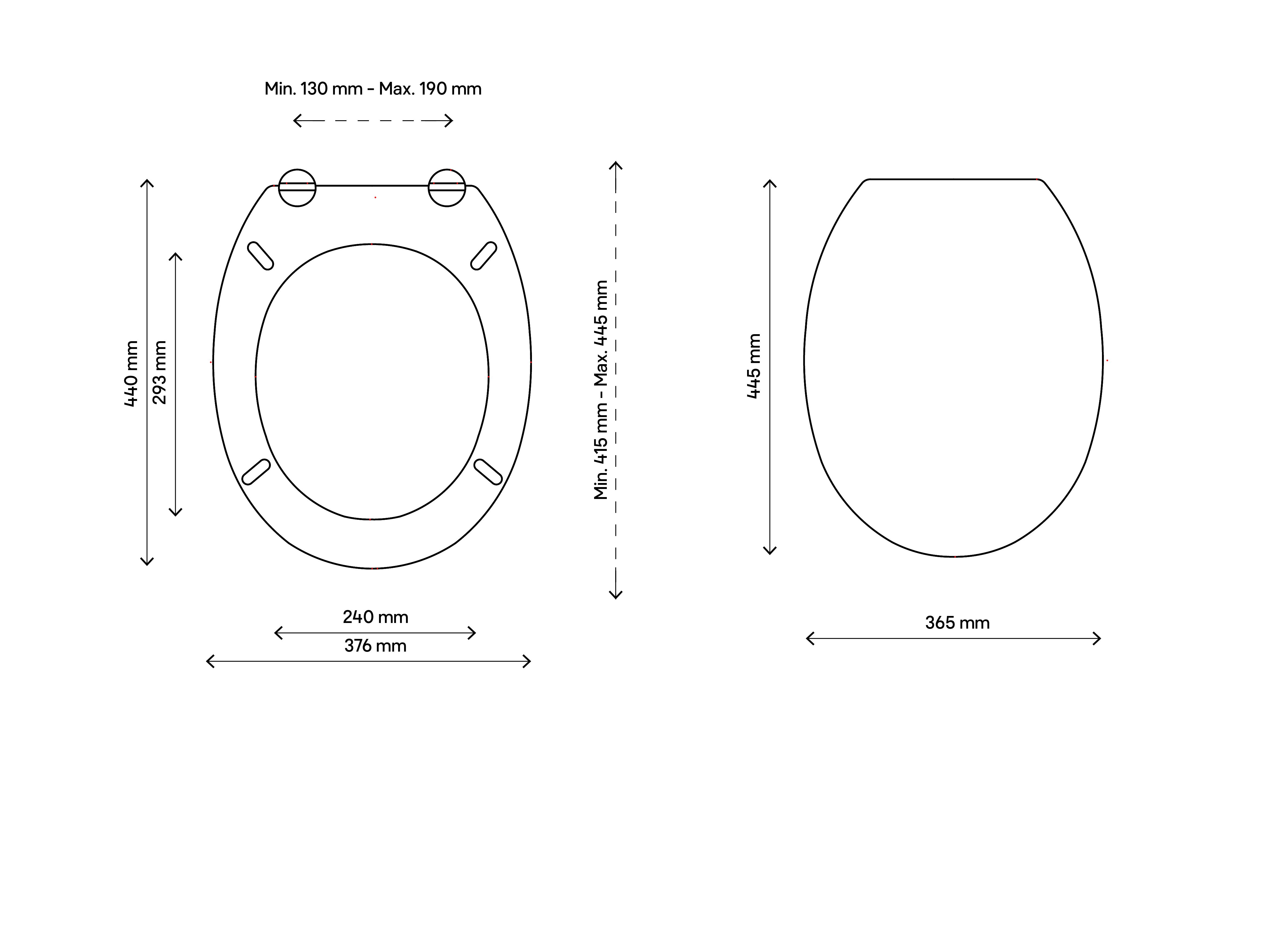 Cooke & Lewis Bakau White Standard close Toilet seat | DIY at B&Q