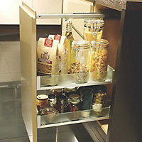 Cooke & Lewis Base cabinet Silver 40cm Storage system