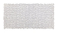 Cooke & Lewis Batumi Transparent Polyvinyl chloride (PVC) Slip resistant Bath mat (L)700mm (W)355mm