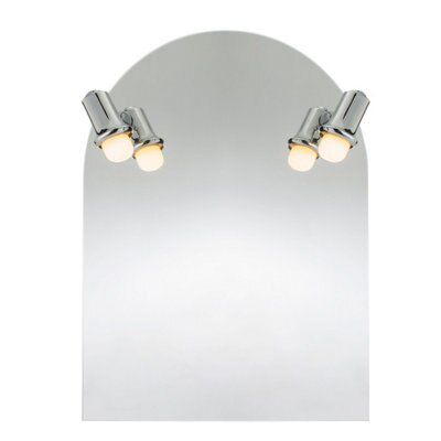 Cooke & Lewis Beauport Arch Bathroom Illuminated mirror (H)65cm (W)50cm