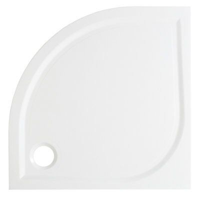 Cooke & Lewis Beloya Silver effect Clear Universal Quadrant Shower Enclosure & tray - Corner entry double sliding door (H)195cm (W)80cm (D)80cm