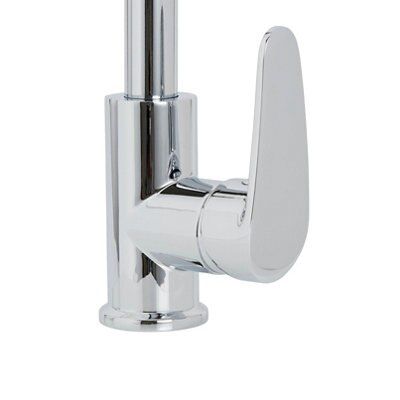 Cooke & Lewis Berloi Chrome effect Kitchen Monobloc Tap