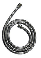 Cooke & Lewis Black & silver effect PVC Shower hose 1.75m