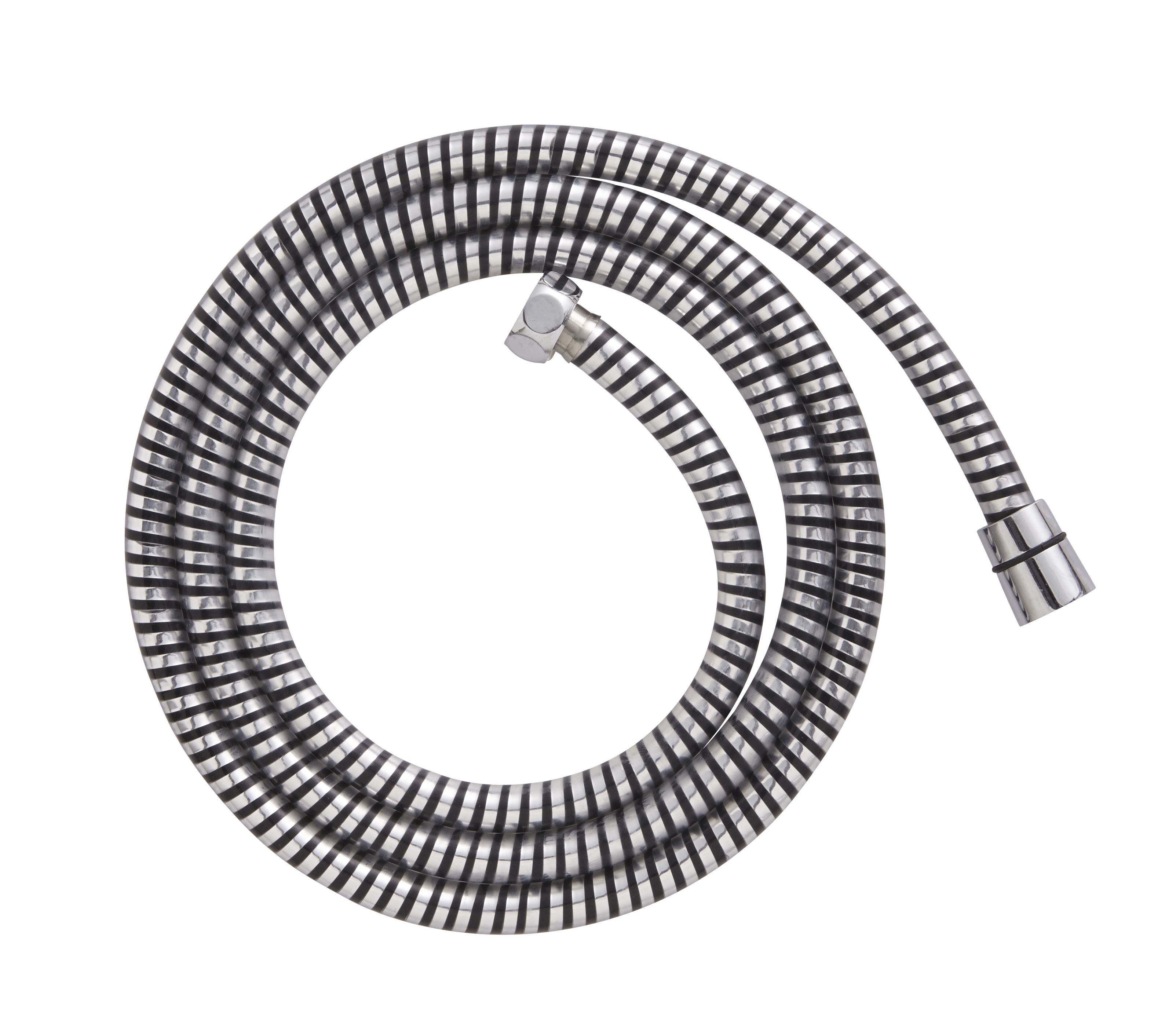 Cooke & Lewis Black & silver PVC Shower hose, (L)1.75m DIY at B&Q