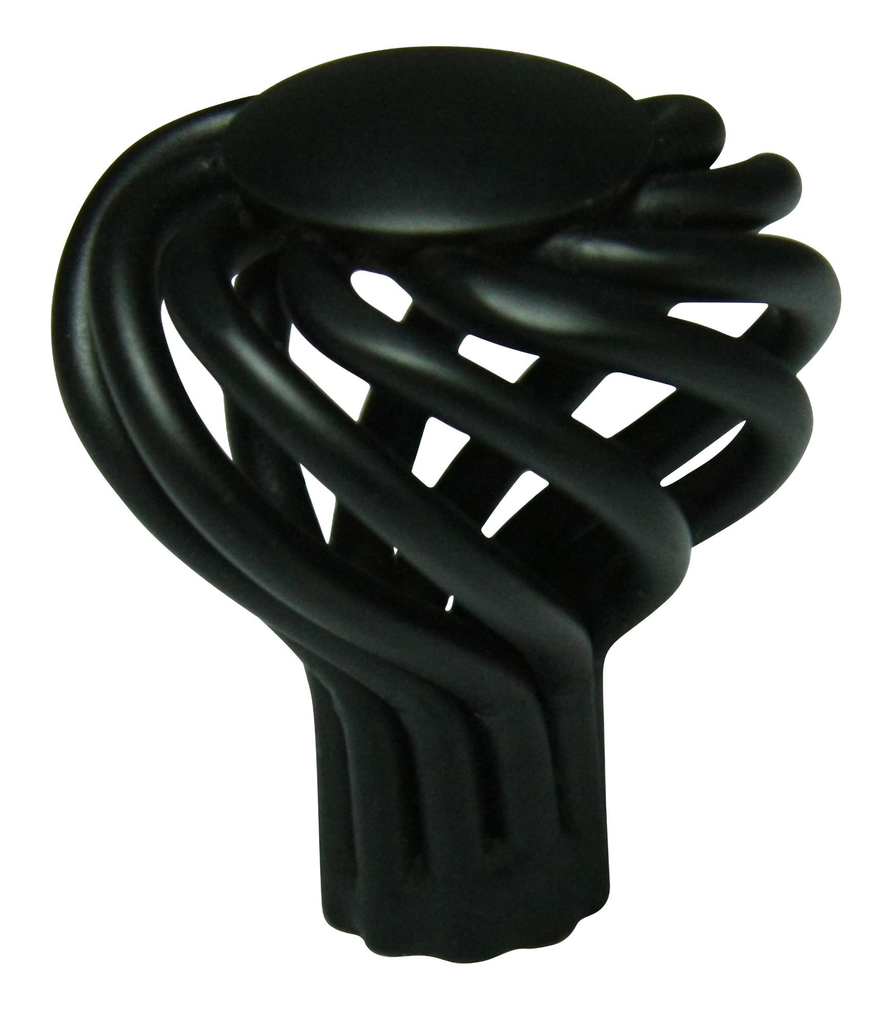 Cooke & Lewis Black Steel T-shaped Cage Cabinet Knob (Dia)32mm | DIY at B&Q