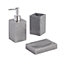 Cooke & Lewis Capraia Gloss Silver Glitter effect Polyresin Freestanding Soap dispenser