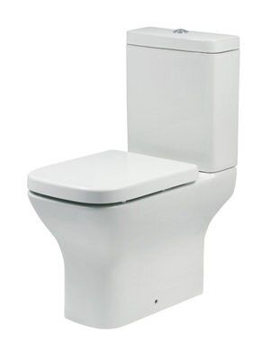 Cooke & Lewis Capriana White Close-coupled Toilet, basin & tap pack