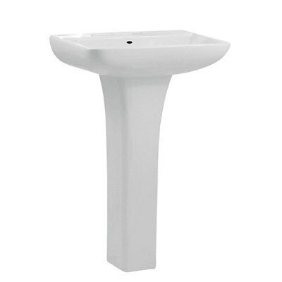 Cooke & Lewis Capriana White Close-coupled Toilet, basin & tap pack