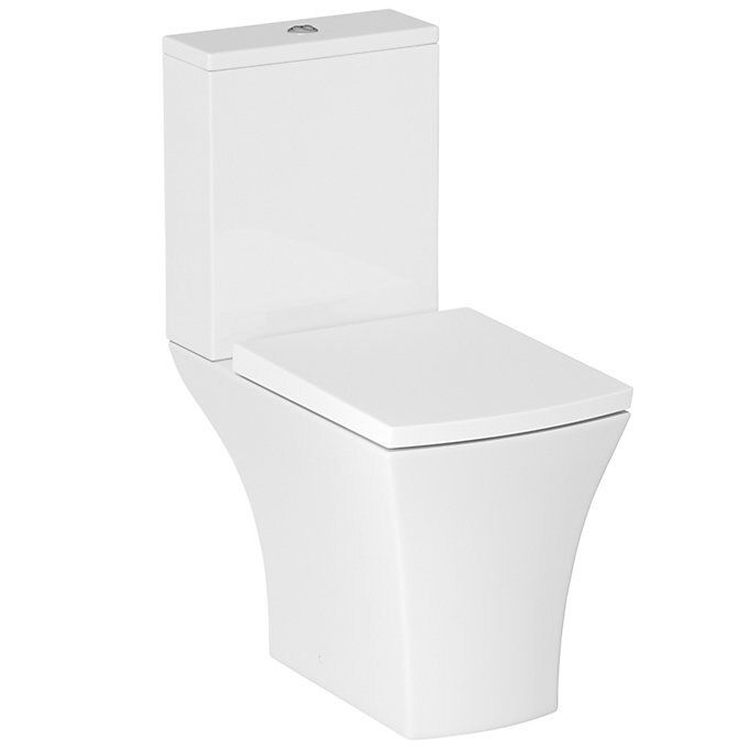 Cooke & Lewis Carapelle White Close-coupled Toilet with Soft close seat