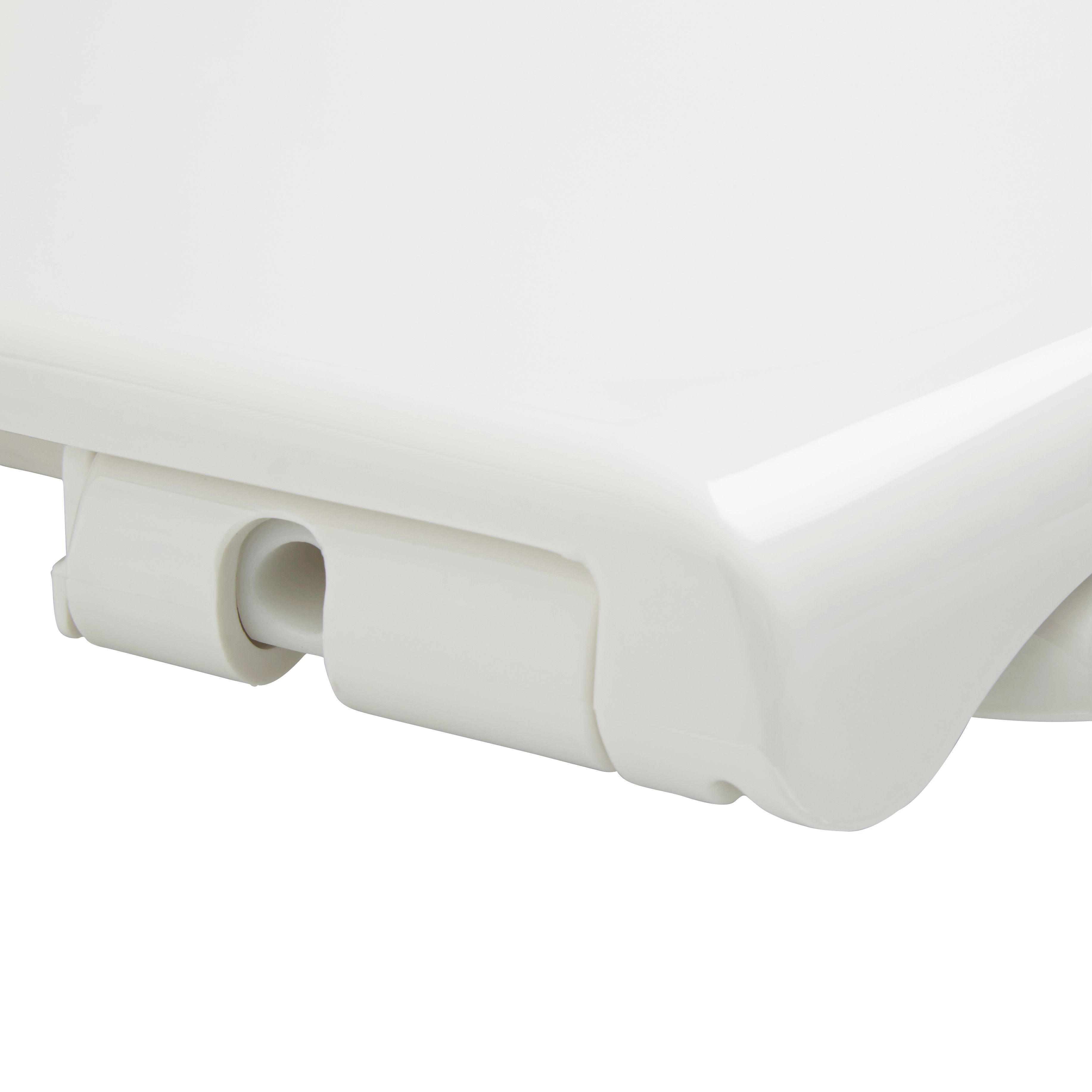 Cooke & Lewis Carilo White Soft close Toilet seat | DIY at B&Q