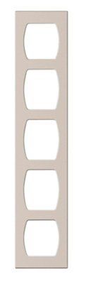 Cooke & Lewis Carisbrooke Cashmere grey Ash effect Wine rack frame, (H)720mm (W)150mm