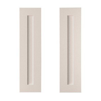 Cooke & Lewis Carisbrooke Cashmere Tall corner Cabinet door (W)250mm (H)895mm (T)20mm, Set of 2