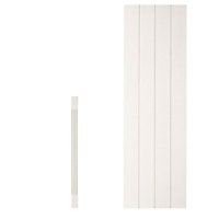 Cooke & Lewis Carisbrooke Ivory Ash effect Square Dresser pilaster, (H)1342mm