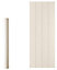 Cooke & Lewis Carisbrooke Ivory Ash effect Square Dresser pilaster, (H)1342mm