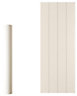Cooke & Lewis Carisbrooke Ivory Ash effect Square Dresser pliaster, (H)1342mm