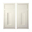 Cooke & Lewis Carisbrooke Ivory Door & drawer, (W)925mm (H)720mm (T)22mm