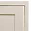 Cooke & Lewis Carisbrooke Ivory Framed Bridging Cabinet door (W)500mm (H)450mm (T)22mm