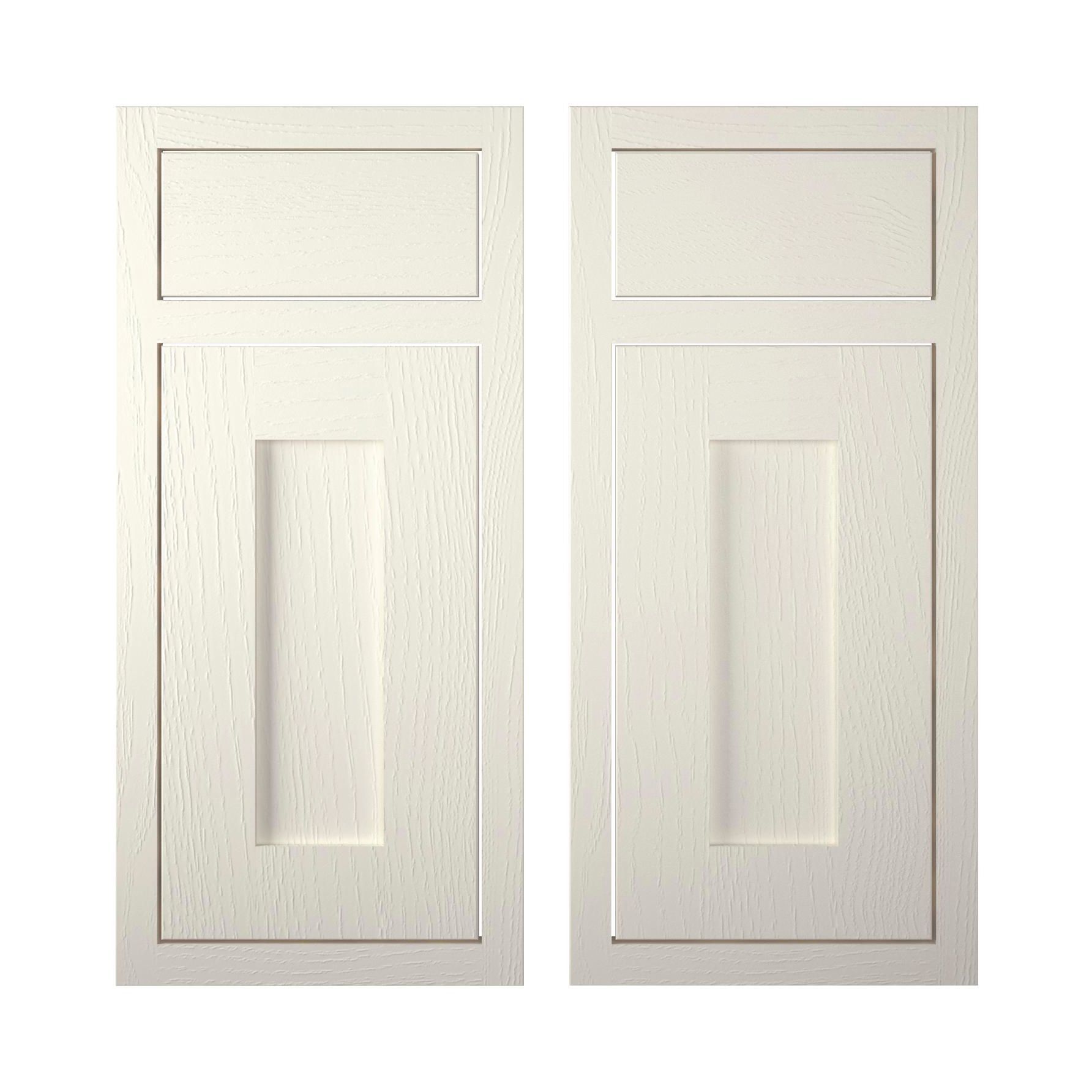 Cooke & Lewis Carisbrooke Ivory Framed Cabinet door, (W)925mm | DIY at B&Q