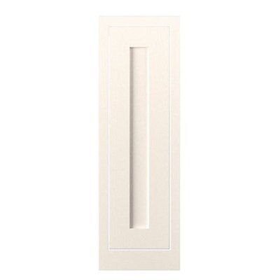 Cooke & Lewis Carisbrooke Ivory Framed Tall Cabinet door (W)300mm (H)900mm (T)22mm