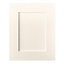 Cooke & Lewis Carisbrooke Ivory Framed Tall double oven housing Cabinet door (W)600mm (H)638mm (T)22mm