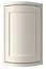 Cooke & Lewis Carisbrooke Ivory Framed Wall external Cabinet door (H)720mm (T)22mm