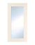 Cooke & Lewis Carisbrooke Ivory Tall glazed Cabinet door (W)500mm (H)895mm (T)21mm