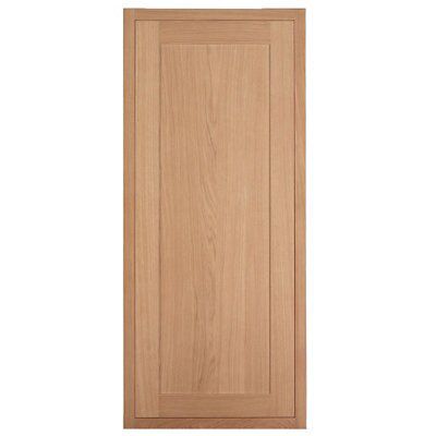 Cooke & Lewis Carisbrooke Oak Framed Base corner Cabinet door (W)925mm ...