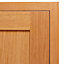 Cooke & Lewis Carisbrooke Oak Framed Larder Cabinet door (W)600mm (H)956mm (T)22mm