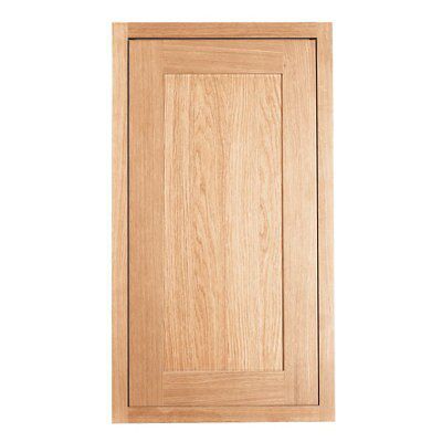 Cooke & Lewis Carisbrooke Oak Framed Tall Cabinet door (W)500mm (H)900mm (T)22mm
