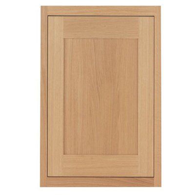 Cooke & Lewis Carisbrooke Oak Framed Tall Cabinet door (W)600mm